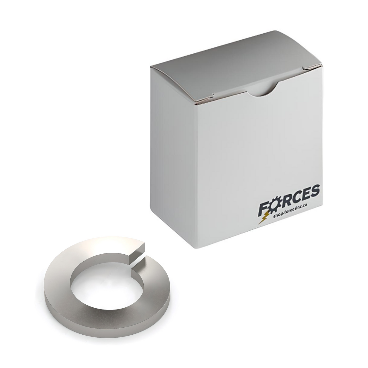 Medium Split Lock Washer #8 - Stainless Steel 18-8