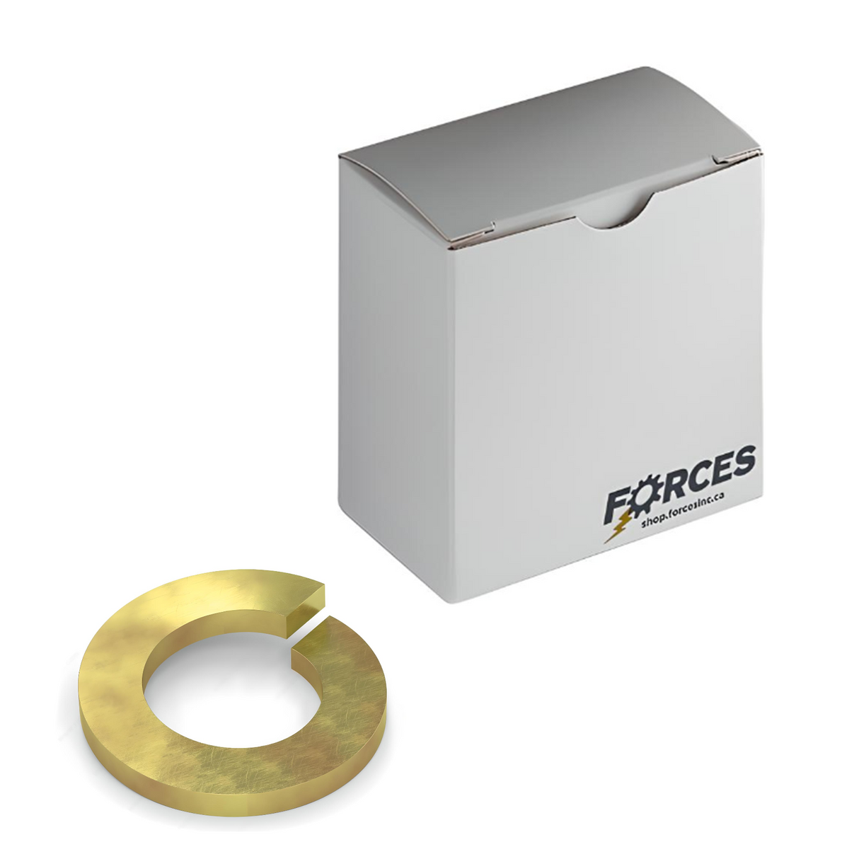 Medium Split Lock Washer 1" - Yellow Zinc Grade 8