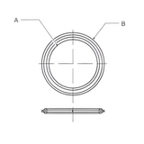 Metal Detectable Sanitary Tri-Clamp Gasket EPDM | 40MPE-BUZ-XR