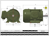 Max Motion MPP-52 | T-Frame Motor 30HP, 1800RPM, 575V, Frame 286T, TEFC, Cast Iron