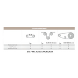 MTD5 Open End Timing Belt 50mm Wide - Steel Cord | L5M-50URS
