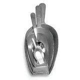 Main d'épicier en aluminium à fond plat