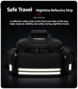Medium EMS Trauma Response Bag with Reflective Stripes, Empty