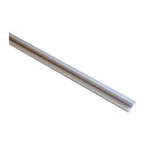 Moulure blanche avec fenêtre - 1.25" H x 47.65" L pour tablette de broche