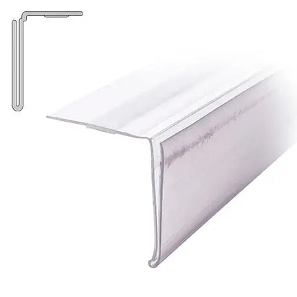 Moulure transparente et penture autocollante, 2”  x 48”