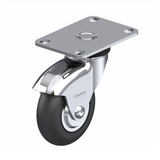 Neoprene Black Caster 3" x 1" Swivel 175 lbs Precision Ball Bearing P7/7K