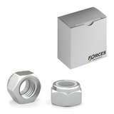 5/16"-18 Hex Nylon Insert Lock Nut (NM/NE) Series - Zinc Plated Grade 2
