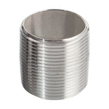 2" Close Nipple NPT Welded Sch 40S - SS 304/304L