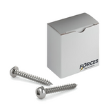 #8 x 2-1/2" Metal Screw Pan Head Square Drive Type A Point - Stainless Steel 18-8