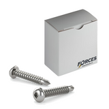 #8 x 1" Metal Screw Pan Head Square Drive #2 Self-Drilling Point - Stainless Steel 410H