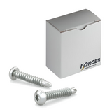 #8 x 3/4" Metal Screw Pan Head Square Drive Self-Drilling Point - Zinc