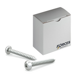 #4 x 3/8" Metal Screw Pan Head Square Drive Type A Point - Zinc