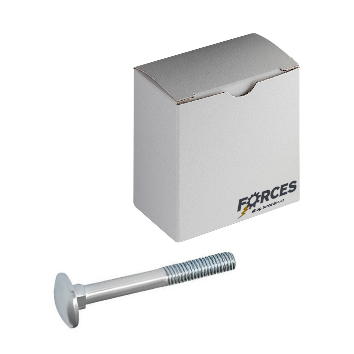 M12-1.75 x 40mm Carriage Bolt DIN 603 Partial thread - Zinc Plated