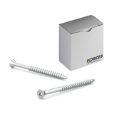 #9 x 1-1/2" Wood Screws Flat Head Square Drive Twinfast Thread Regular Point Zinc