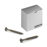 #8 x 3" Wood Screws Flat Head Square Drive Coarse Thread Regular Point Plain Steel