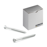 #6 x 1-1/8" Wood Screws Flat Head Square Drive Coarse Thread Regular Point Zinc