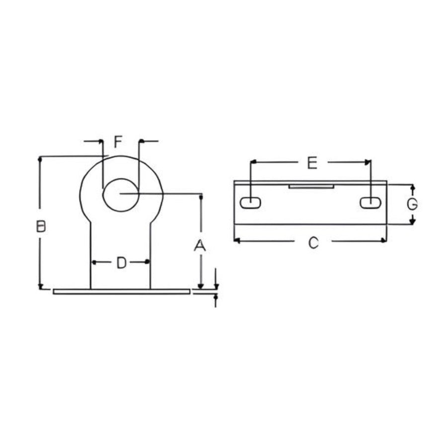 Extended Pipe Stay - Stainless Steel 304