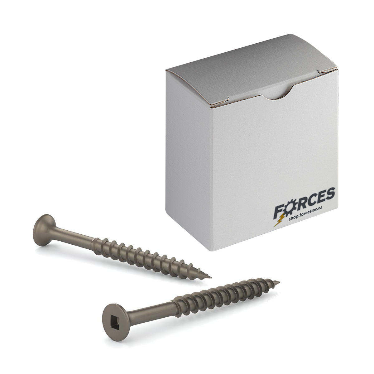 #8 x 3-1/2" Flooring Screws Plain Steel
