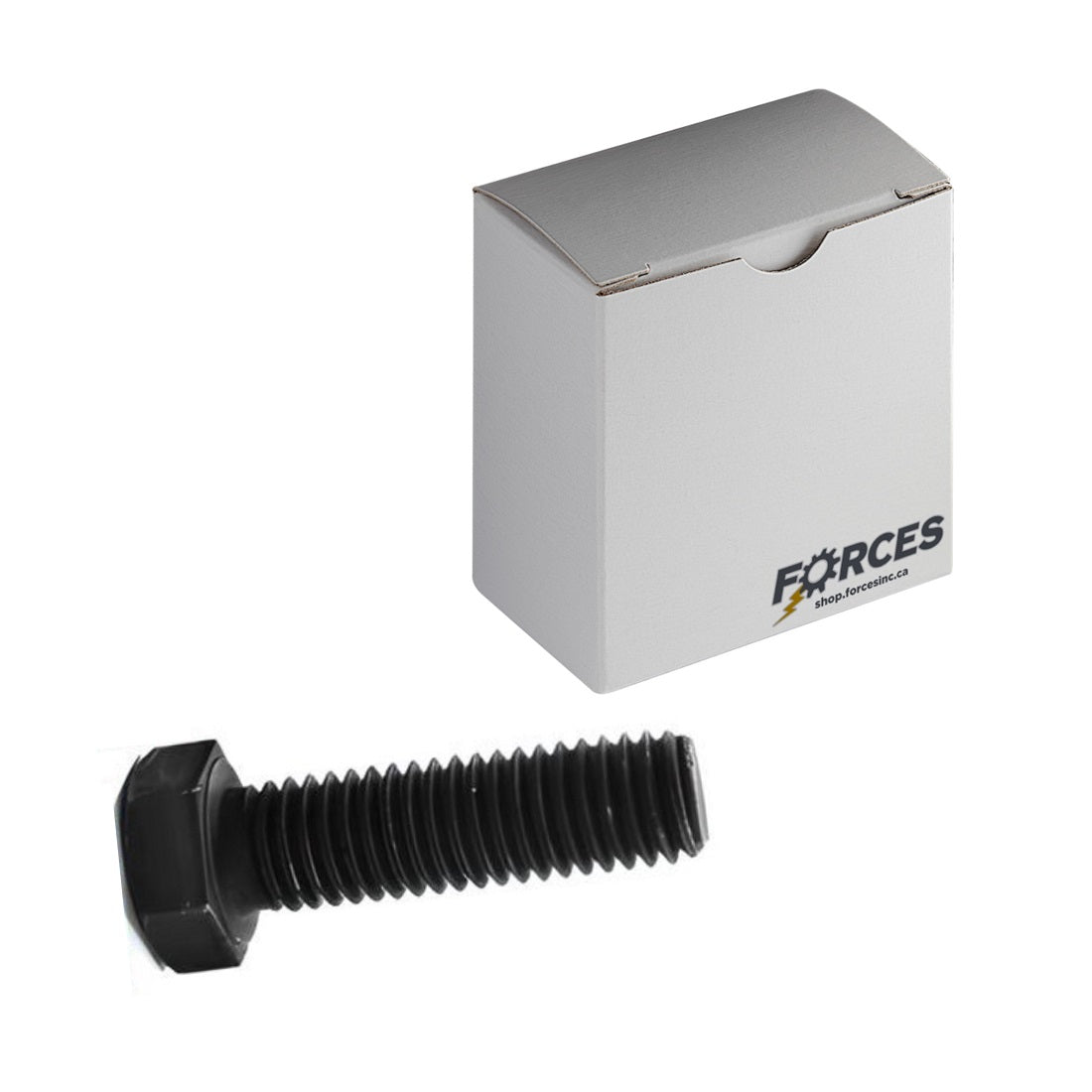 Hex Head Bolt M8-1.25 x 16mm Full thread - Plain Steel Class 10.9