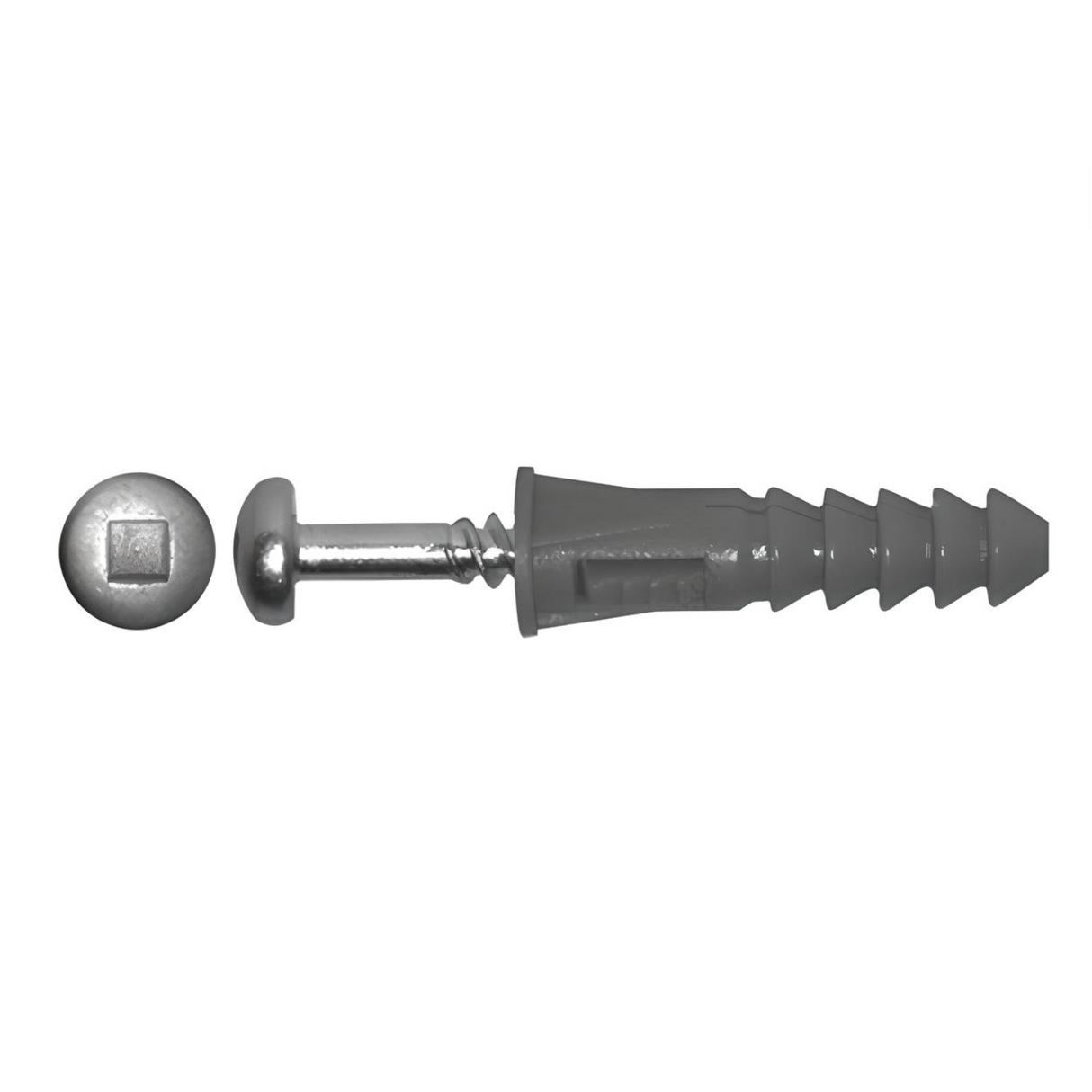 5/16" x 1-1/2" Plastic Screw Anchor - Polyethylene Green