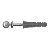 5/16" x 1-1/2" Plastic Screw Anchor - Polyethylene Green