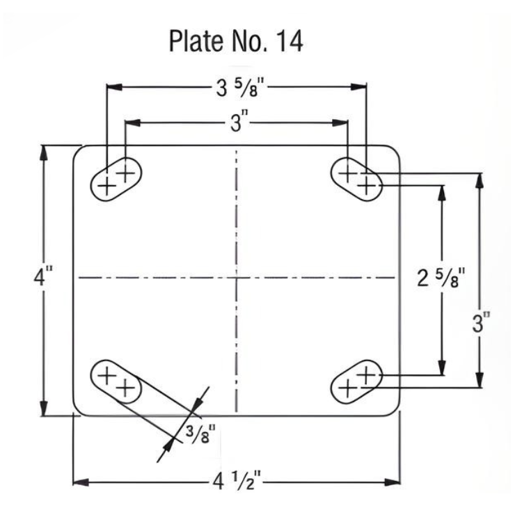 Phenolic Black Caster 8" x 2" Rigid 1250 lbs Roller Bearing P21 Series