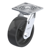 Polypropylene Black Caster 6" x 2" Swivel 700 lbs Roller Bearing P21 Series