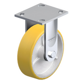 Polyurethane Yellow Caster 8" x 2" Rigid 1250 lbs Roller Bearing P21 Series