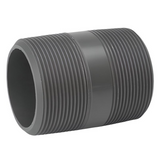 PVC Short Nipple NPT Sch 80 - Grey