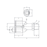 Push to Connect Wye "Y" Union 1/4" Tube x 1/8" BSPT (R) Male