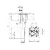 Push to Connect Double Wye "Y" Union Reducer 4mm Tube x 6mm Tube Plug in
