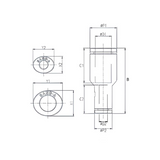 Push to Connect Straight Union Reducer 3/16" x 5/32" Tube OD