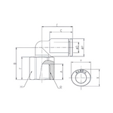 Push to Connect 90 Elbow Fitting 6mm Tube x 1/4" BSPT (R) Female