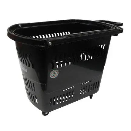 Panier à main avec poignée et roulettes