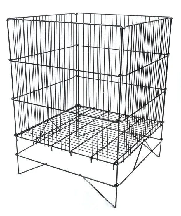 Panier d'étalage nickel chromé – 18" x 18" ou 24" x 24" – Fond ajustable
