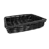Panier en osier synthétique, noir