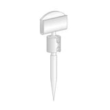 Petit pic plastique transparent 3" avec porte-carte pivotant 1" L