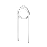Pic double en acier inoxydable pour carte - Hauteur 2"