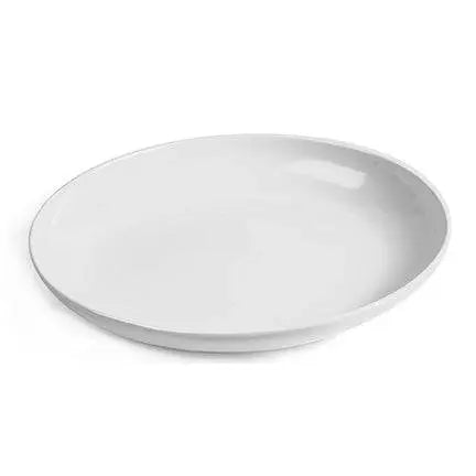 Plat ovale, blanc, 15" x 13"