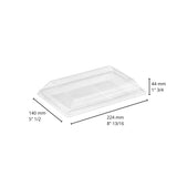 Plateau festif transparent avec couvercle – 3 formats de 6 oz à 13 oz