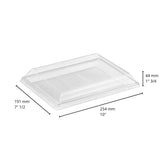 Plateau festif transparent avec couvercle – 3 formats de 6 oz à 13 oz
