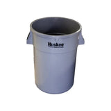 Poubelles ronde et couvercles en demi-lune avec battant