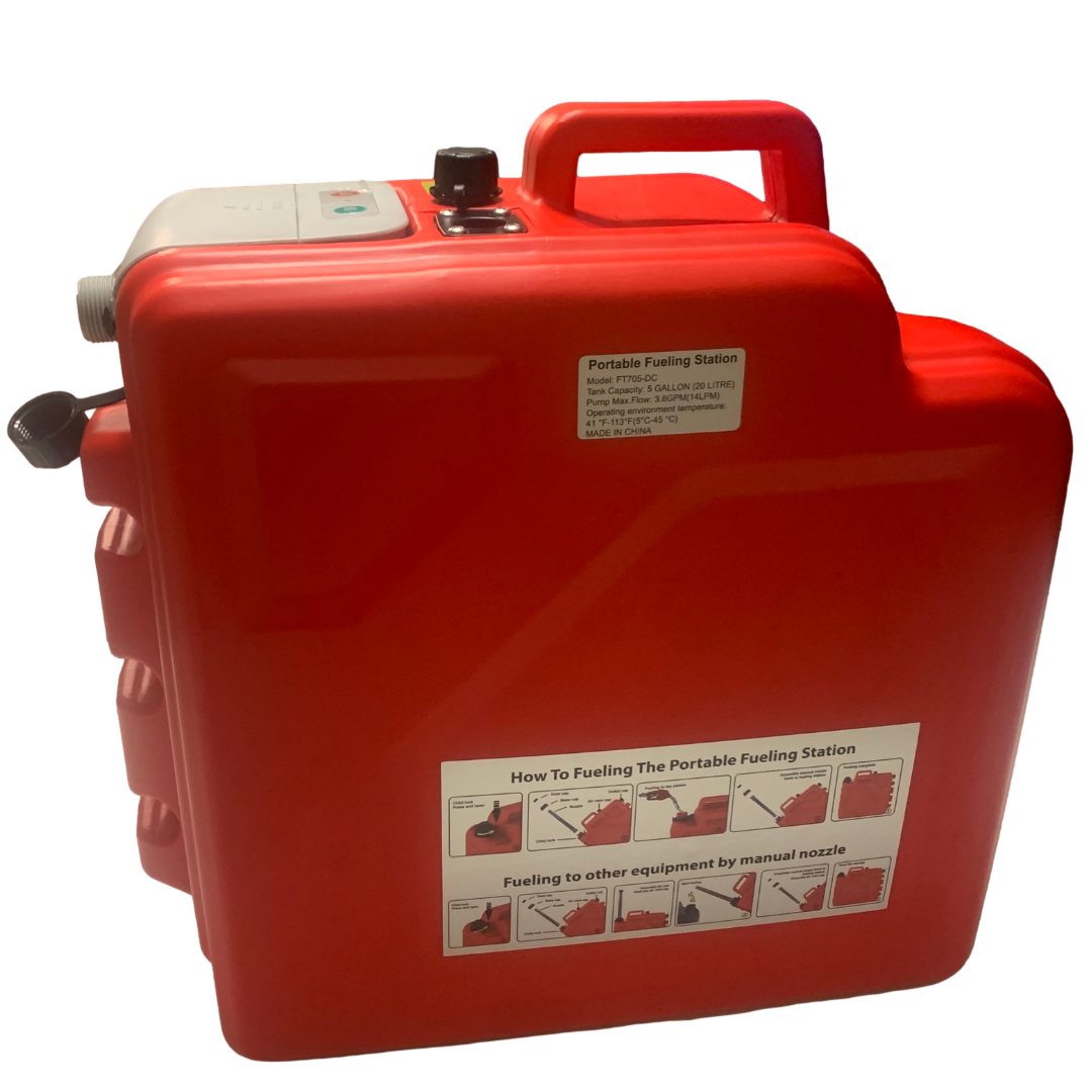 *New* PumpMatic Portable Fuel Station – Heavy Duty Rubber Hose, Multi-Power Refueling System