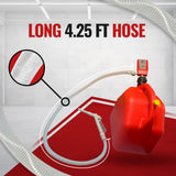 *New* PumpMatic Super Gas Pump w/ 4.25 Ft Hose & Flow Control Nozzle