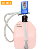 PumpMatic Super Gas Pump Fuel Transfer Pump for Gas, Diesel, Kerosene + 3 Power Sources w/ 4.25 Ft Hose