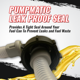 PumpMatic Super Gas Pump Fuel Transfer Pump for Gas, Diesel, Kerosene + 3 Power Sources w/ 4.25 Ft Hose