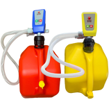 Gas & Diesel Pump Pack - PumpMatic Super Gas Pump Fuel Transfer Pump for Gas, Diesel, Kerosene + 3 Power Sources w/ 4.25ft Hose Siphon