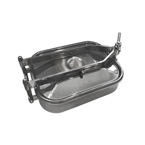 21" x 17" (535mm x 435mm) Rectangular Manway (WZE-B) - SS304/Silicone