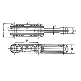 X348 Rivetless Drop Forged Conveyor Chain - 10ft