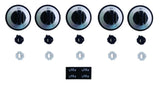 RK203 Black 5-Knob Gas Burner Kit - Oven Range Parts